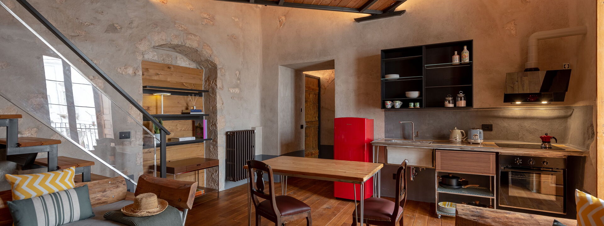 Il Quinto Elemento - Residence Of Charme - Fiume: Dining Room, Kitchen, Living Room