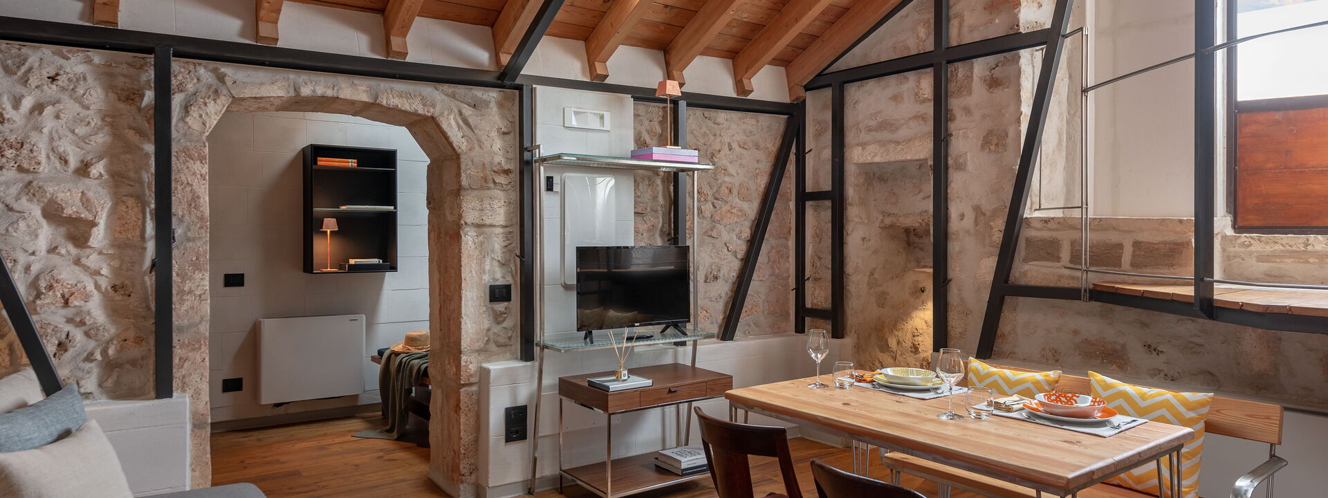 Il Quinto Elemento - Residence Of Charme - Antracite: Dining Room, Kitchen, Living Room