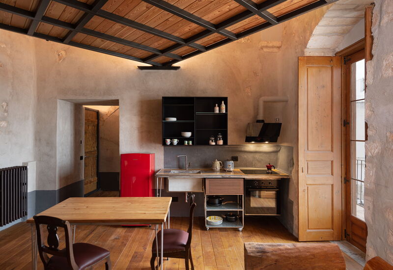 Il Quinto Elemento - Residence Of Charme - Fiume: Dining Room, Kitchen, Living Room