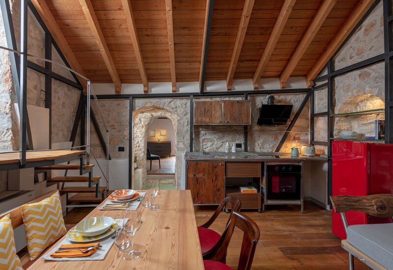 Il Quinto Elemento - Residence Of Charme - Rame: Dining Room, Kitchen, Living Room