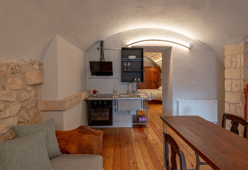 Il Quinto Elemento - Residence Of Charme - Ulivo: Kitchen, Living Room