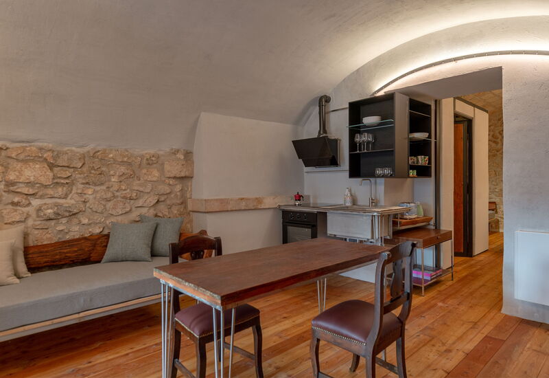 Il Quinto Elemento - Residence Of Charme - Ulivo: Kitchen, Living Room